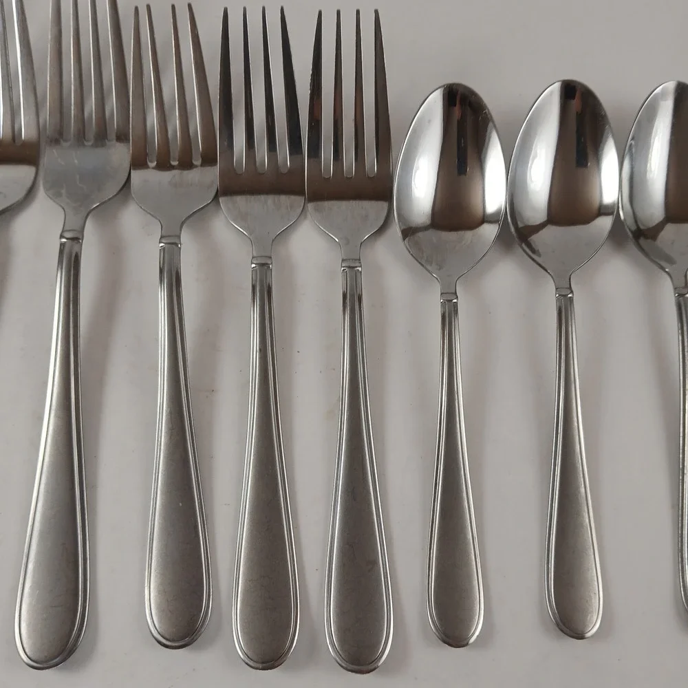 Mikasa Gourmet Basics Westfield Frost 11 Piece Mixed Flatware Set
